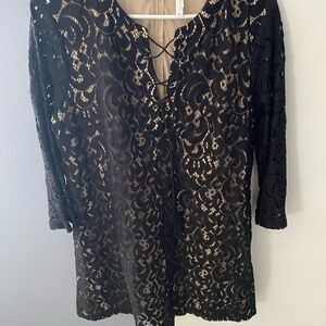 Xhilaration Black Lace Dress